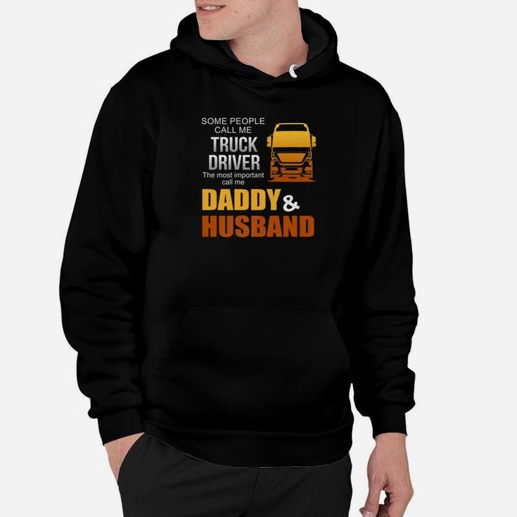 Mens Daddy Husband Trucker Truck Driver Shirt Men Women Gift Hoodie