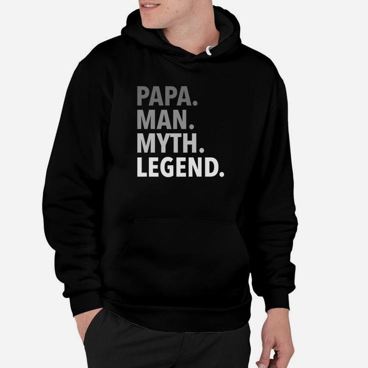 Mens Funny Fathers Day Gift For Dad Father Papa Man Myth Legend Premium Hoodie
