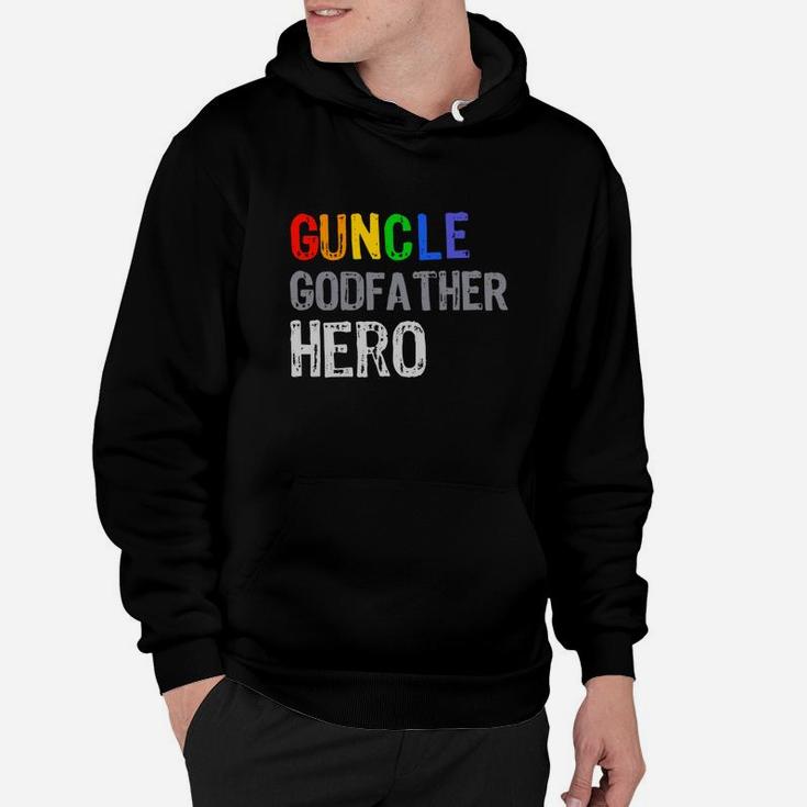 Mens Guncle Godfather Hero, dad birthday gifts Hoodie
