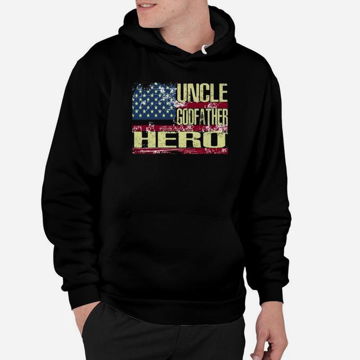 Mens Uncle Godfather Hero Family Gift Fathers Day Shirt Hoodie