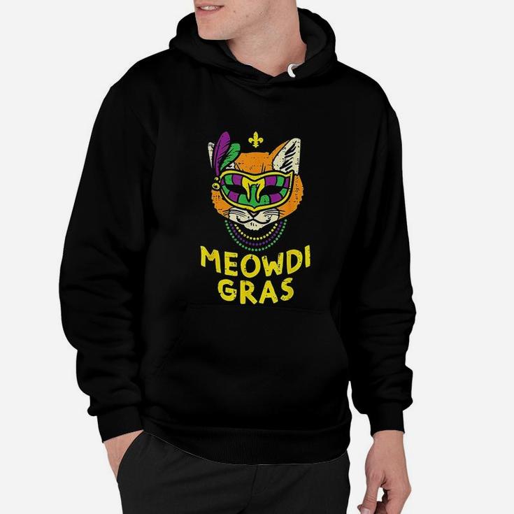 Meowdi Gras Cat Mardi Gras Hoodie