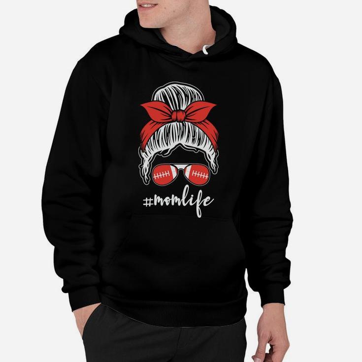 Mom Life With Football Player Mothers Gift Idea Hoodie