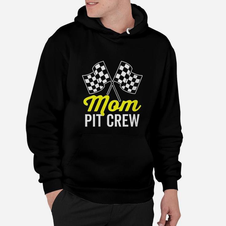 Mom Pit Crew For Racing Party Costume Hoodie