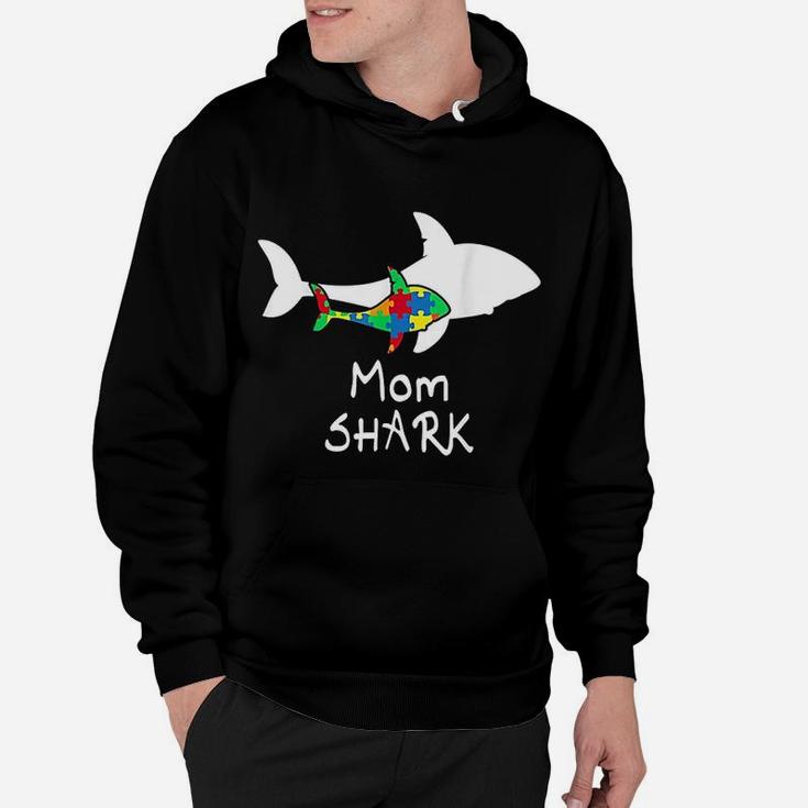 Mom Shark Puzzle Piece Cool Hoodie