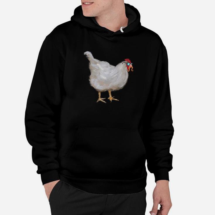 Mother Clucking Chicken In Disguise With Mustache Hoodie