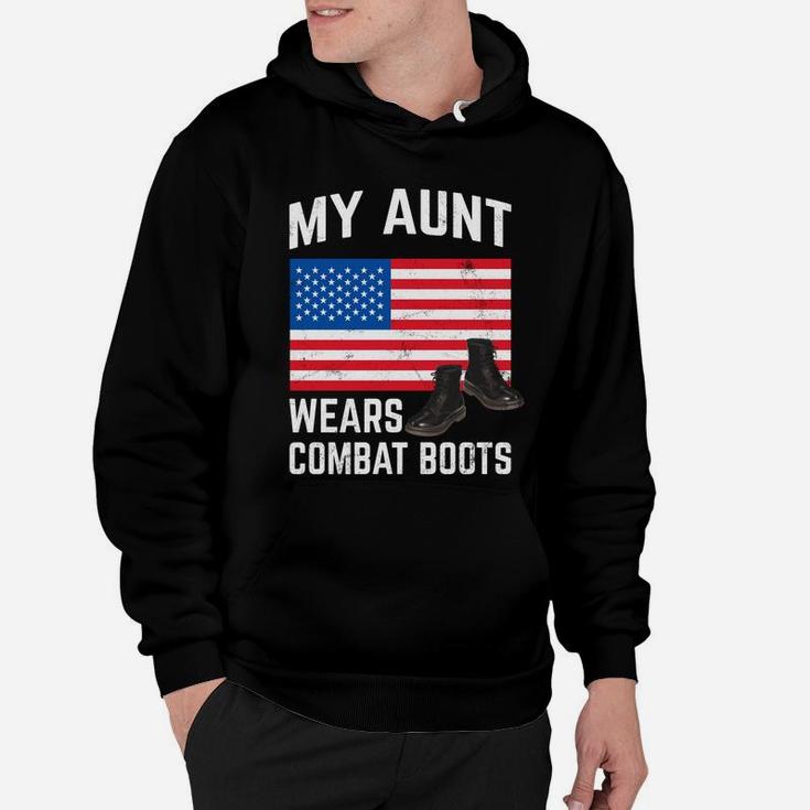 My Aunt Wears Combat Boots Soldier Support Hoodie