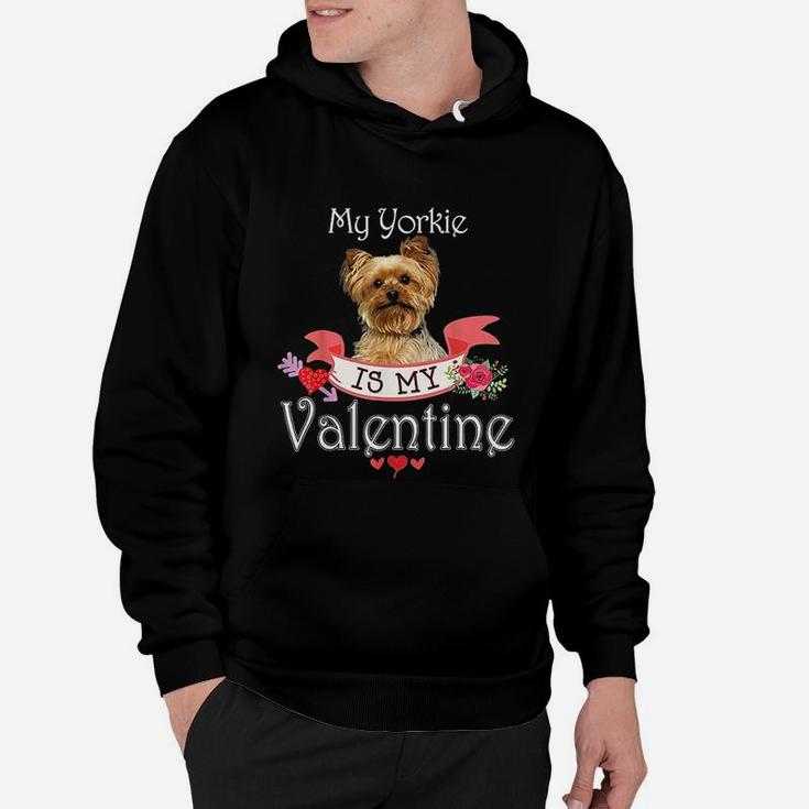 My Yorkie Dog Is My Valentine Lover Happy Cute Heart Anti Hoodie