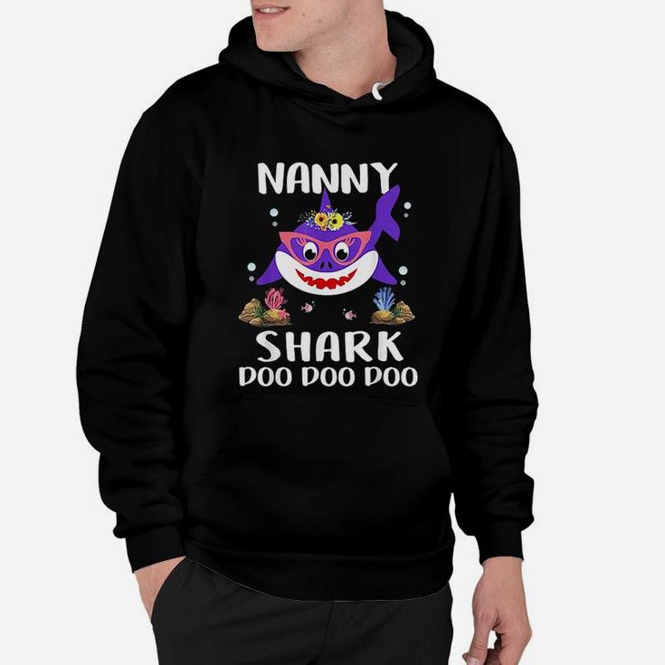 Nanny Shark Mothers Day Gift Idea For Mother Wife Hoodie