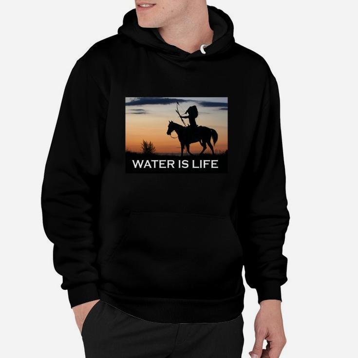 Native American Warrior Shirt Water Is Life Horse T-shirt Hoodie