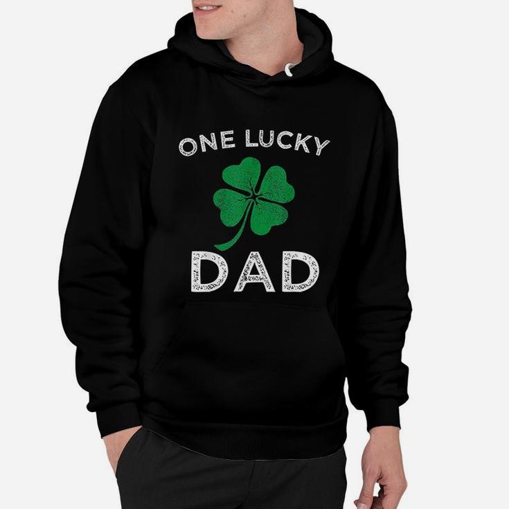 One Lucky Dad St Patricks Day Retro Father Gift Hoodie