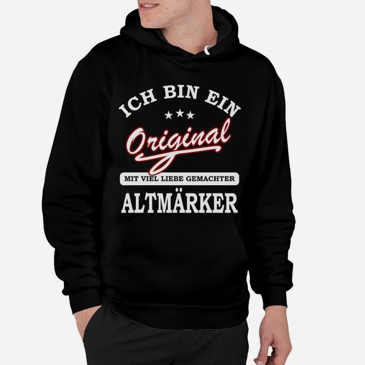 Original Altmarker Hoodie, Stolz-Botschaft Design - Schwarz