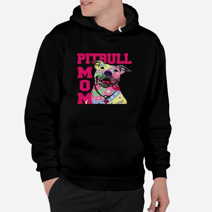 Pit Bull Mom Pitbull Dog Mom Mothers Day Idea Hoodie