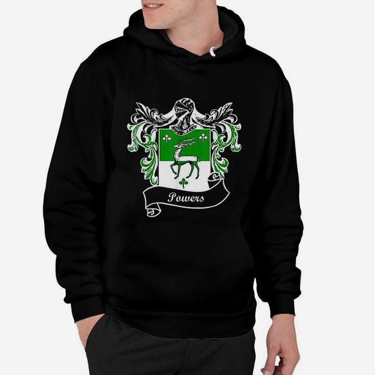 Powers Coat Of Arms Surname Last Name Family Crest Hoodie
