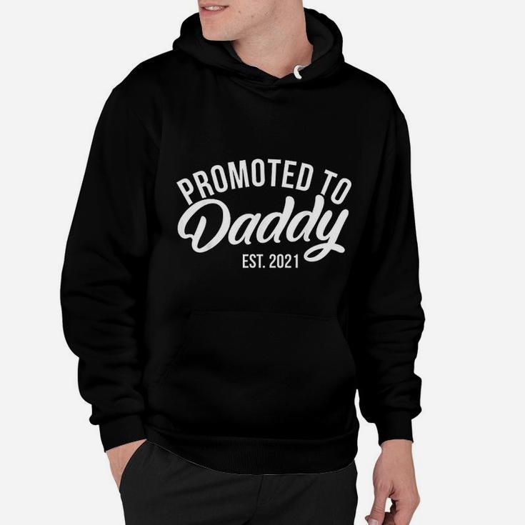 Promoted To Daddy Est 2021 Future Daddy Expecting Dads Hoodie