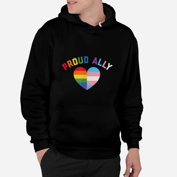 Proud Ally Lgbt Rainbow Heart Shirt Hoodie