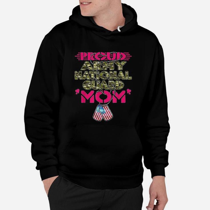 Proud Army National Guard Mom Dog Tags Pride Military Mother Hoodie