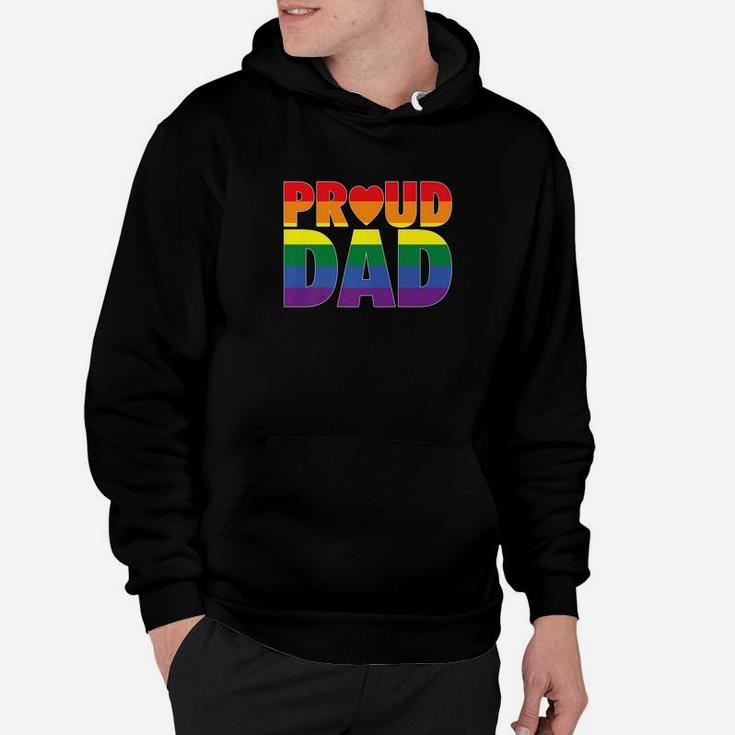 Proud Dad Lgbt Parent Gay Pride Fathers Day Hoodie