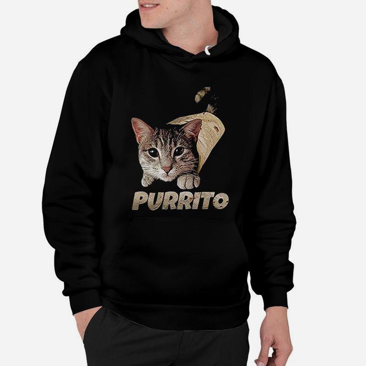 Purrito Cat Burrito Funny Joke Meme Kitty Hoodie