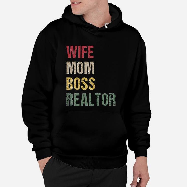 Realtor Mom Shirt Wife Mom Boss Realtor Hoodie