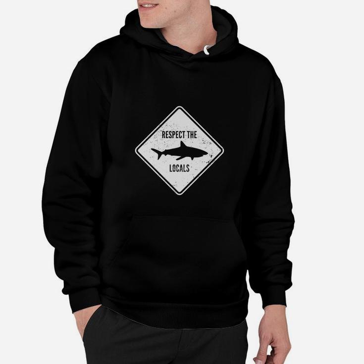 Respect The Locals Shark Diving Hoodie