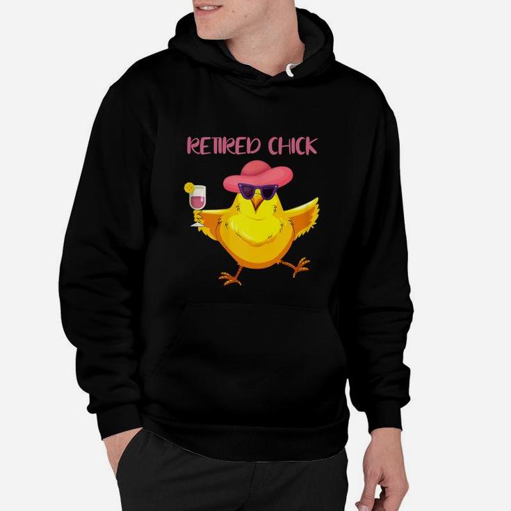 Retired Chick Funny Retirement Gift Hoodie