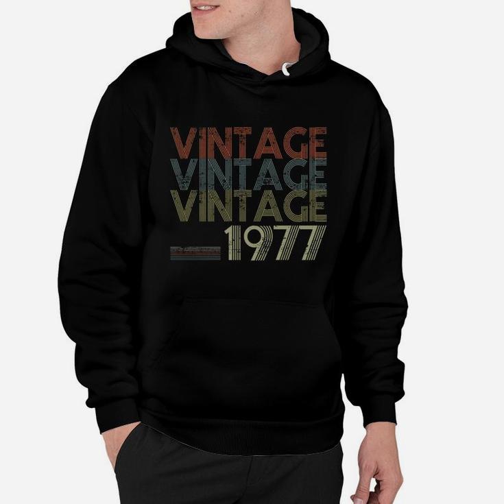 Retro Classic Vintage 1977 - 45th Gift 45 Yrs Years Old  Hoodie