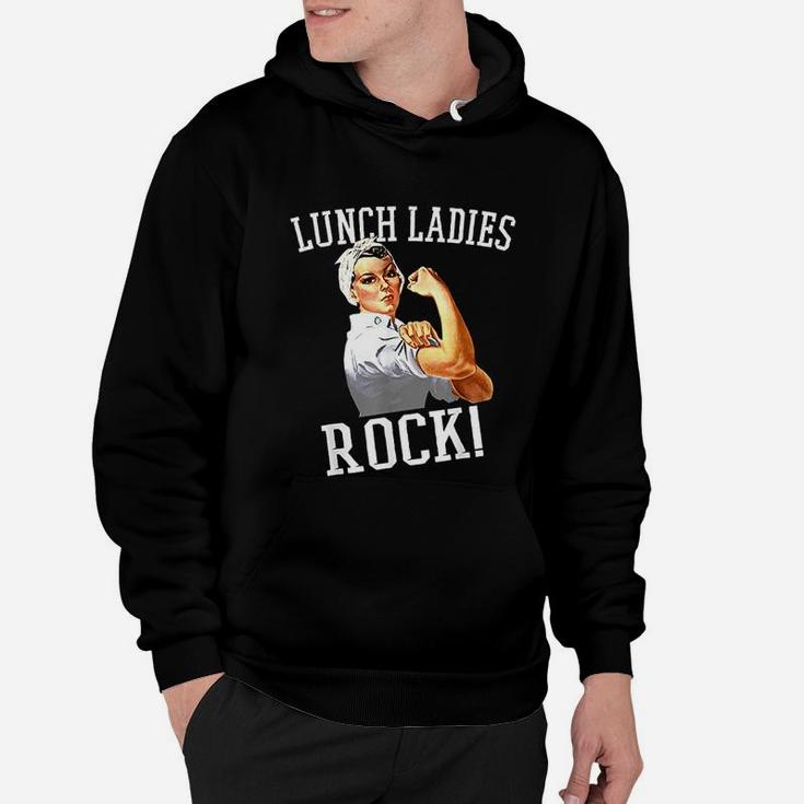 Retro Lunch Ladies Rock Cafeteria Worker Funny Lunch Lady Hoodie