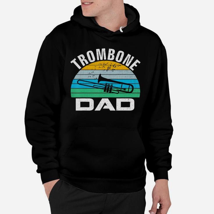 Retro Vintage Trombone Dad Funny Music Father's Day Gift T-shirt Hoodie
