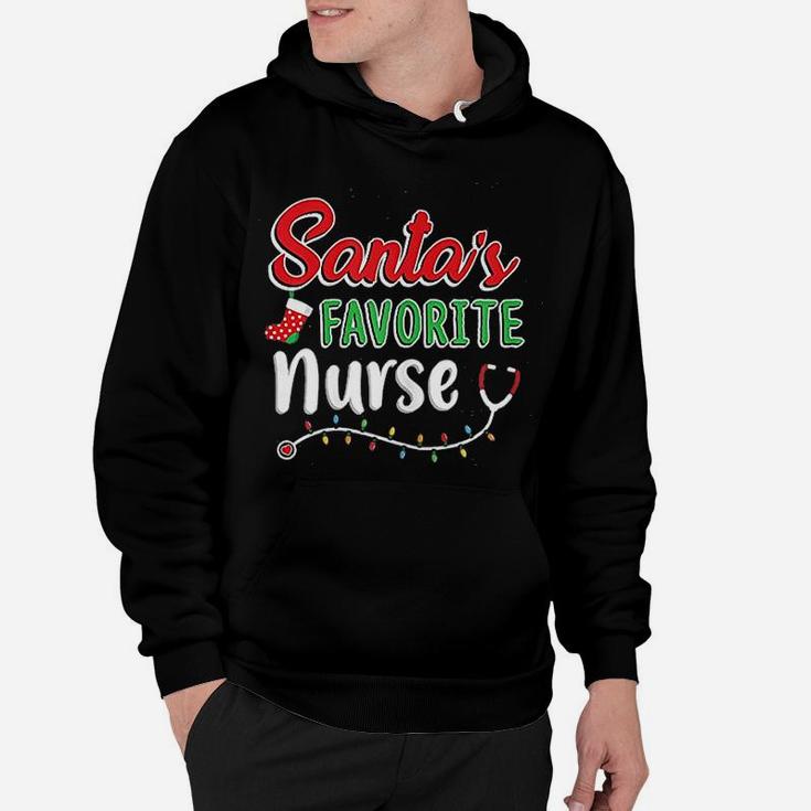 Santas Favorite Nurse, funny nursing gifts Hoodie
