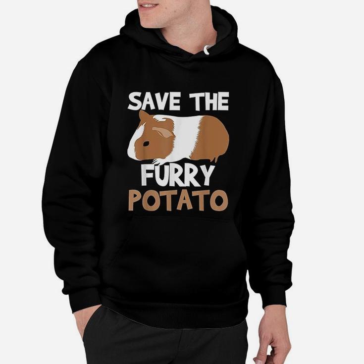 Save Furry Potato Funny Guinea Pig Lover Mom Women Hoodie