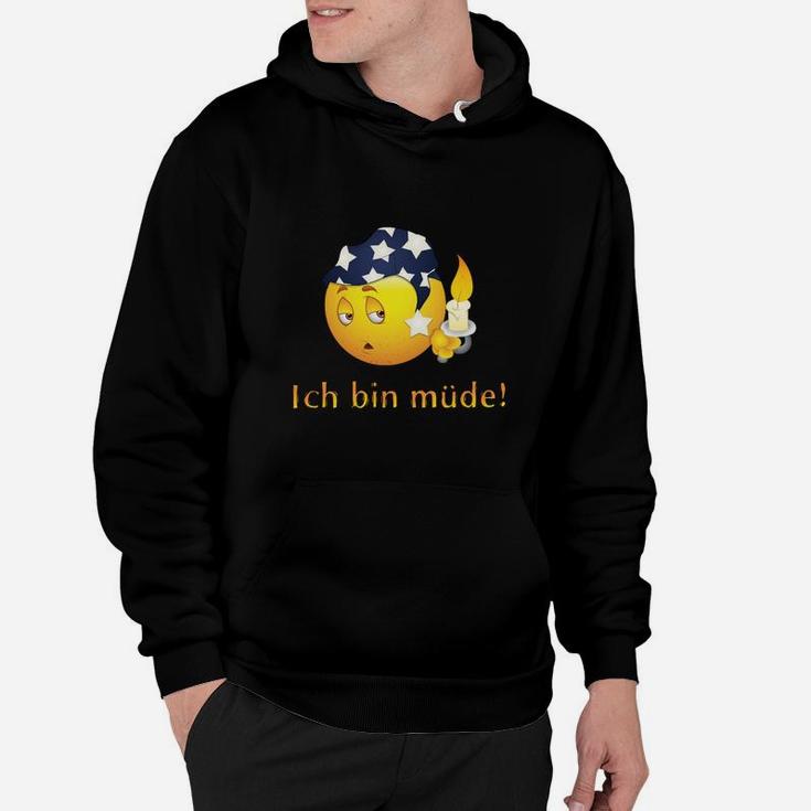 Schlafmütze Emoji Hoodie Ich bin müde!, Lustiges Design