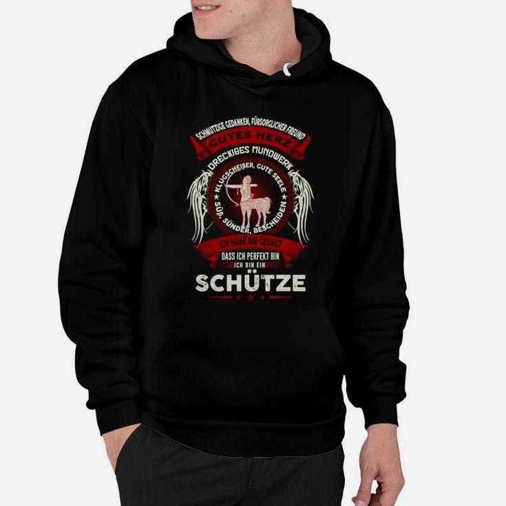 Schütze Hoodie mit Wappen & Spruch, Sternzeichen Design