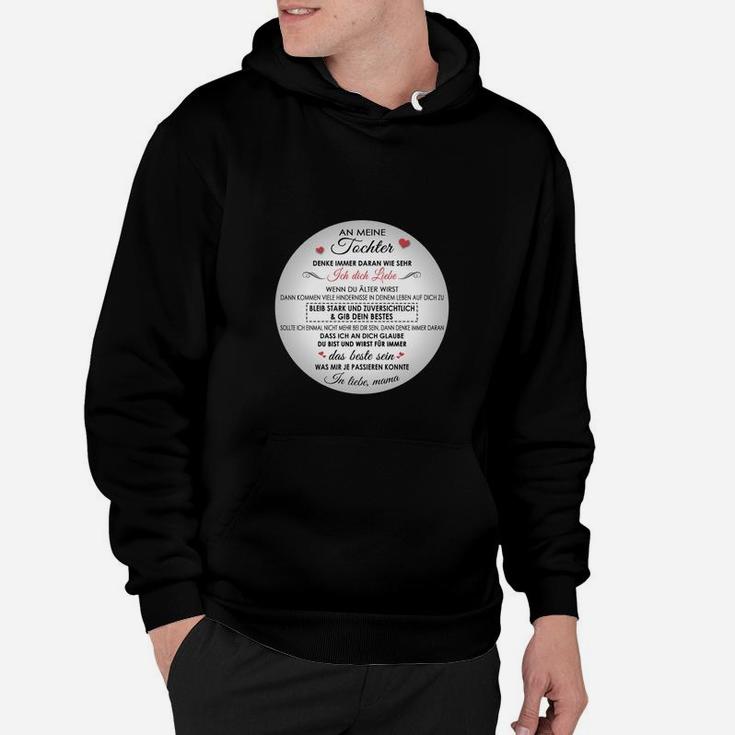 Schwarzes Hoodie Ode an die Freude, Rundtext Design