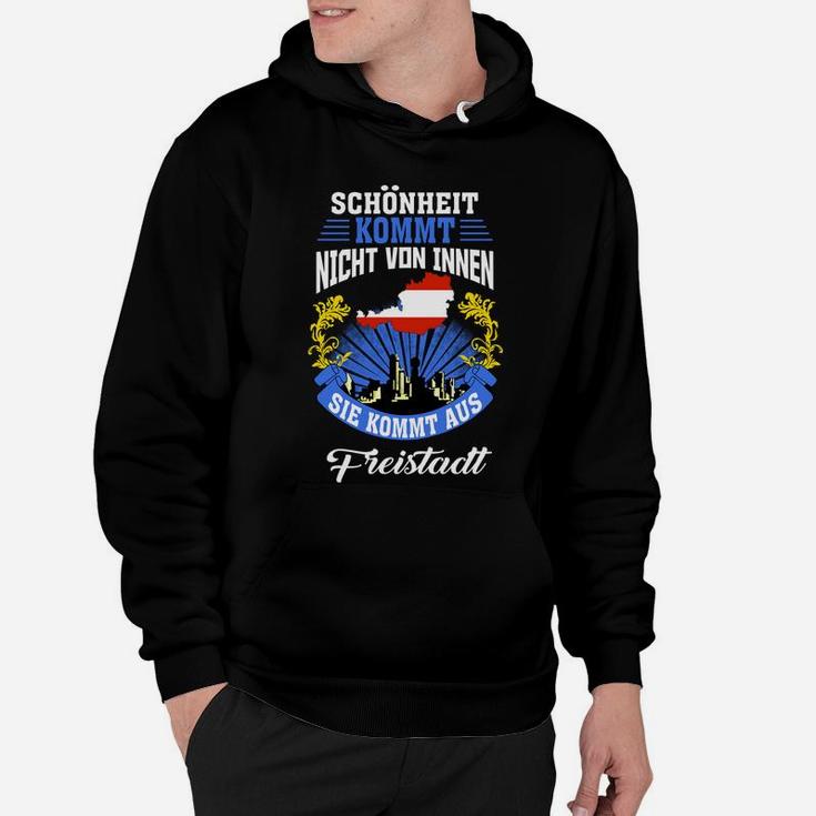 Schwarzes Hoodie Schönheit aus Freistaat, Lustiges Design Tee