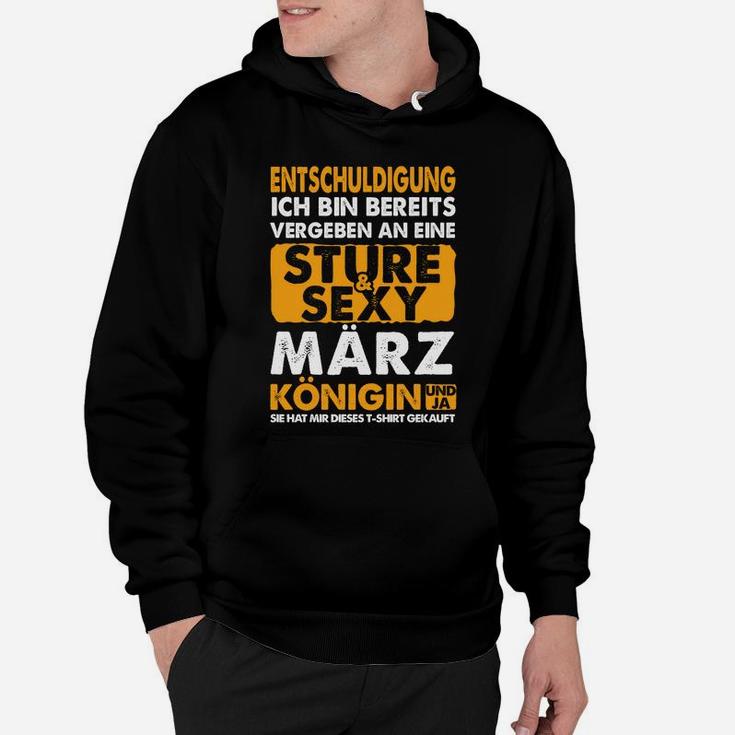 Sexy März Königin Geburtstags-Hoodie für stolze Frauen