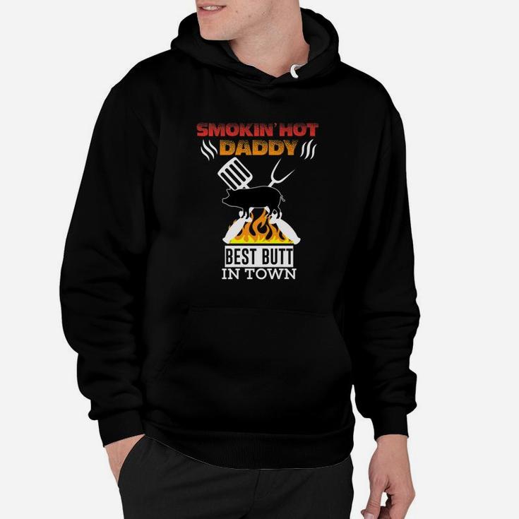 Smoking Hot Daddy Funny Bbq Dad Fathers Day Premium Hoodie