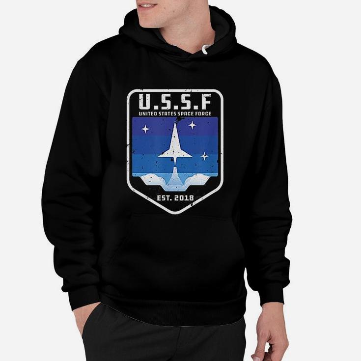Space Force Ussf United States Space Force Retro Alien Gift Hoodie