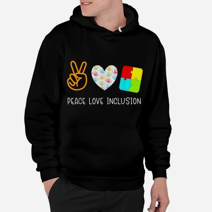Sped Special Education Peace Love Inclusion Hoodie