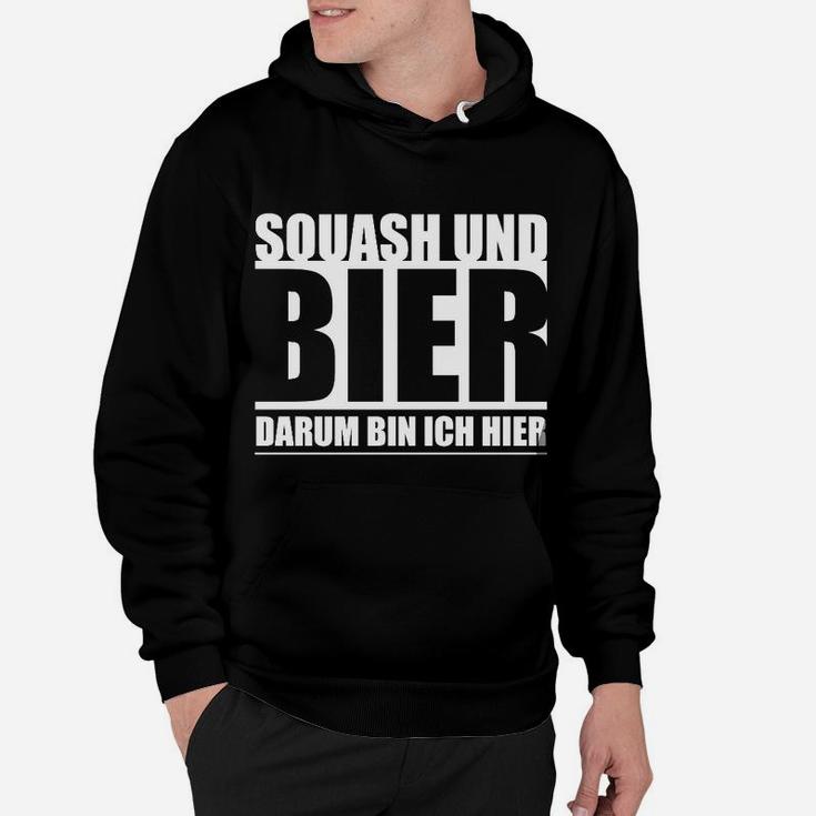 Squash und Bier Hoodie, Lustiges Hoodie für Squashspieler