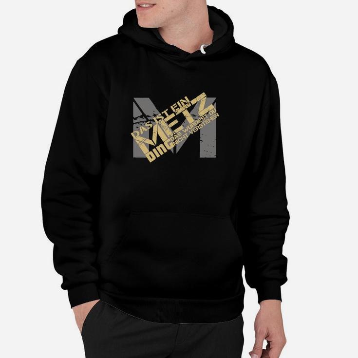 Städtenamen Motiv Grafik Hoodie für Herren in Schwarz, Urban Style Tee