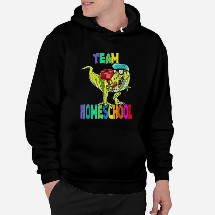 Team Homeschool Dinosaur T Rex Back To School Hoodie
