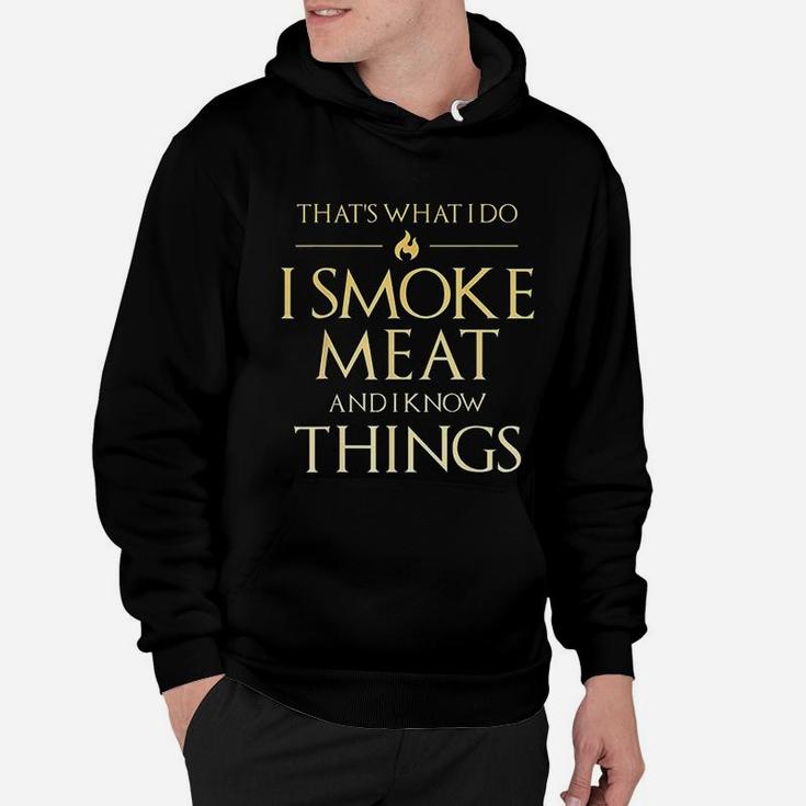 Thats What I Do I Meat And I Know Things Dad Bbq Men Hoodie