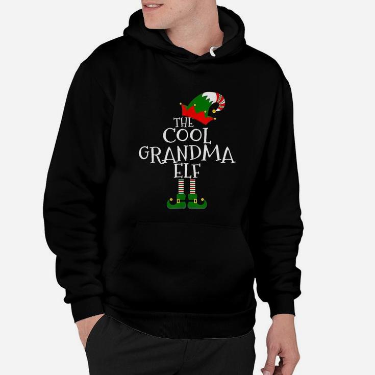The Cool Grandma Elf Gift Matching Family Group Christmas Hoodie