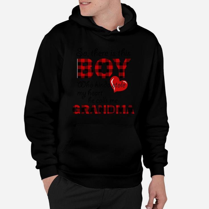 There Is This Boy Who Stole My Heart He Calls Me Grandma Hoodie