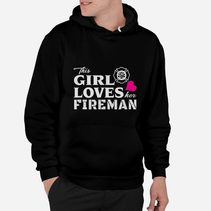 This Girl Loves Her Fireman Firefighter Wife Hoodie