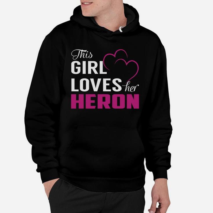 This Girl Loves Her Heron Name Shirts Hoodie