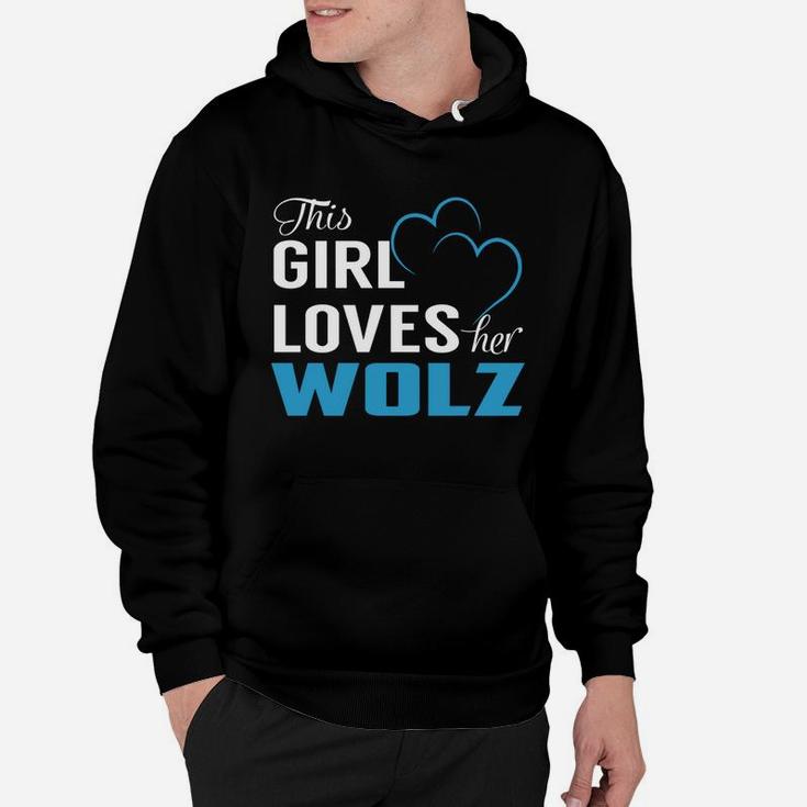 This Girl Loves Her Wolz Name Shirts Hoodie