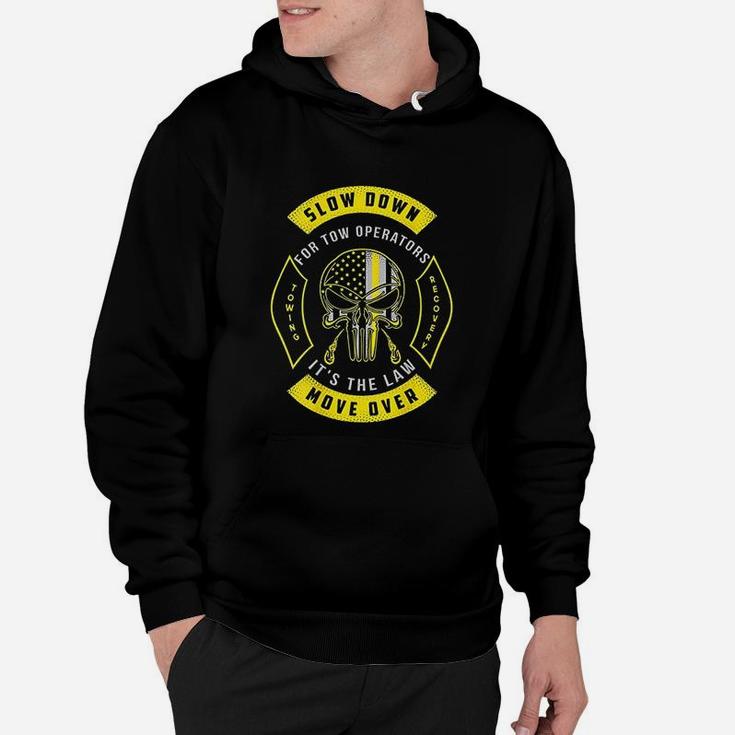 Tow Lives Matter Thin Yellow Line Tow Truck Driver Hoodie