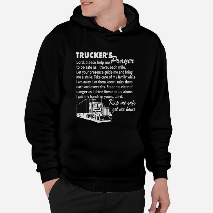 Truckers Prayer Truck Driver Gift For Men And Women Hoodie