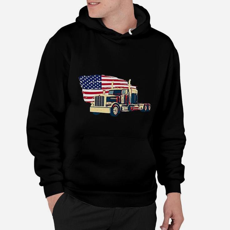 Trucks Truck Driver Semi Truck Driver American Trucker Hoodie